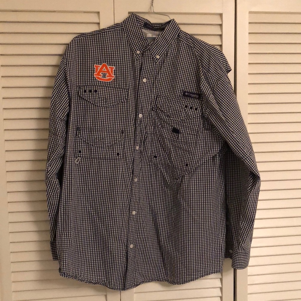 Auburn Columbia Fishing Shirt